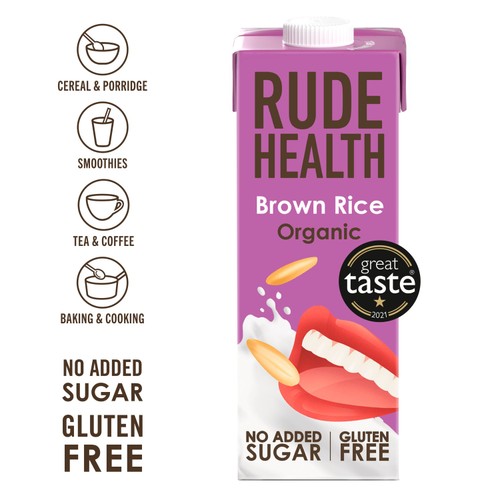 Rude Health Organic Brown Rice Drink Longlife