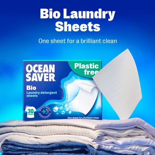 OceanSaver Plastic Free Bio Laundry Detergent Sheets