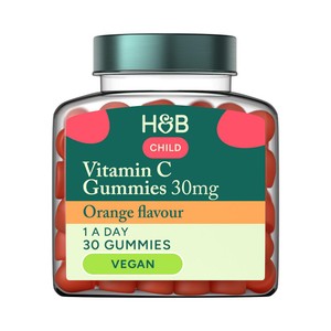 Holland & Barrett Kids Vitamin C 30mg Vegan Gummies Orange