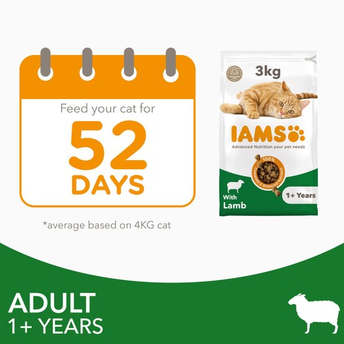 IAMS Adult Dry Cat Food Lamb