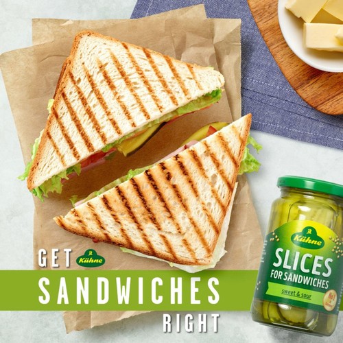Kuhne Gherkin Sandwich Slices