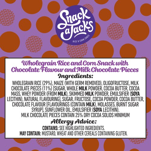 Snack a Jacks Jumbo Chocolate Chip Rice Cakes