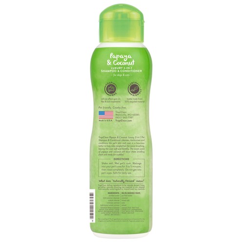 TropiClean Papaya and Coconut Shampoo