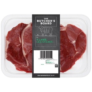 The Butcher's Board 4 Lamb Leg Steaks