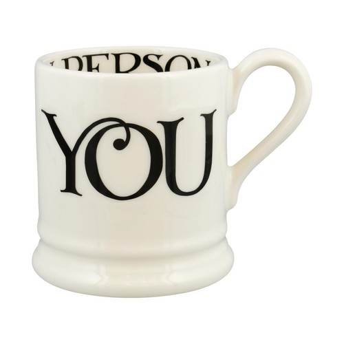Emma Bridgewater Black Toast You & Me 1/2 Pint Mugs Boxed