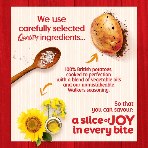Walkers Cheese & Onion Multipack Crisps 12 x 25g