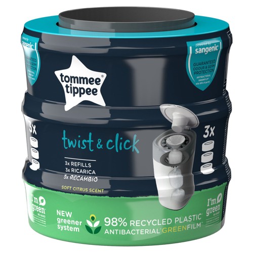 Tommee Tippee Twist & Click Nappy Bin Refill Cassettes