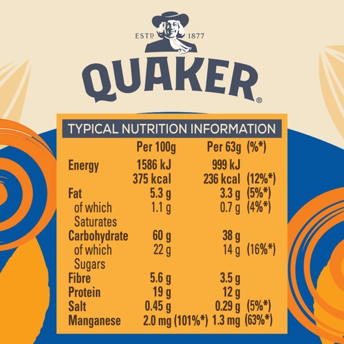 Quaker Oats High Protein Golden Syrup Porridge Pot