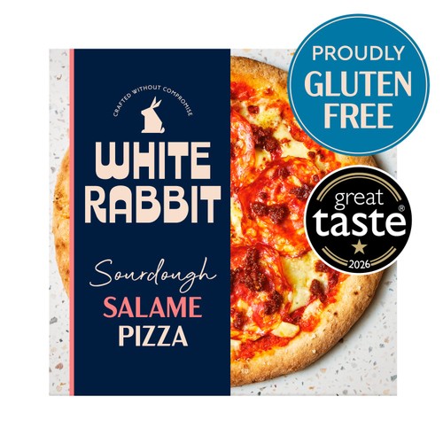 White Rabbit Gluten Free Sourdough Salame Pizza