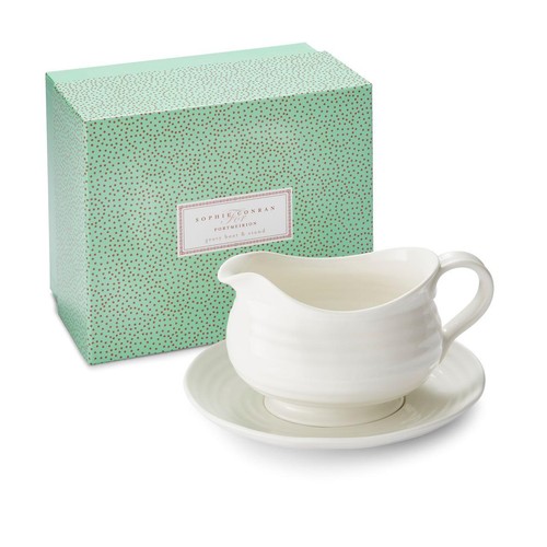 Sophie Conran White Gravy Boat & Stand 