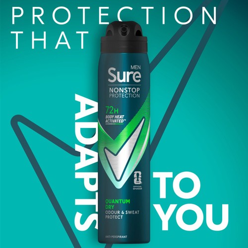 Sure Men 72hr Nonstop Protection Quantum Dry Antiperspirant Deodorant