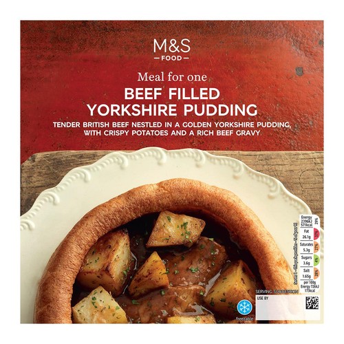 M&S Roast Beef Filled Giant Yorkshire Pudding Meal