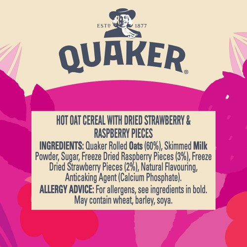 Quaker Oat So Simple Summer Berries Porridge Cereal Pot