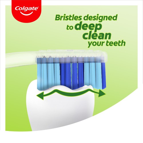 Colgate Twister Fresh Medium Manual Toothbrush Twin Pack
