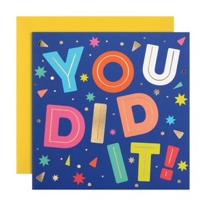 Congrats You Did It Card