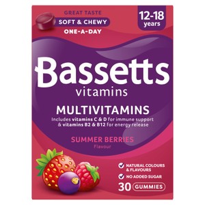 Bassetts Multivitamins ages 12-18 years Summer Berries 30 gummies