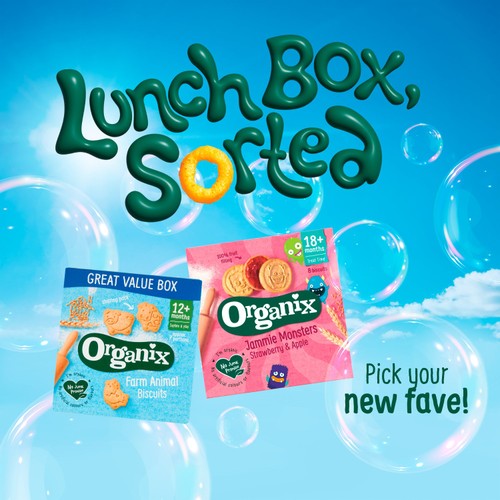 Organix Mini Cheese Crackers Toddler Snack Multipack 12+ Months