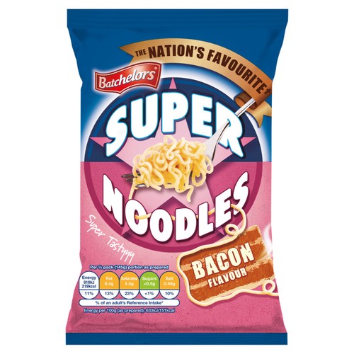 Batchelors Super Noodles Bacon Flavour Instant Noodles
