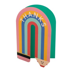 Rainbow Thank You Teacher Card