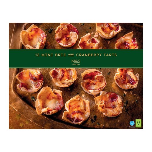 M&S Collection 12 Brie & Cranberry Tartlets