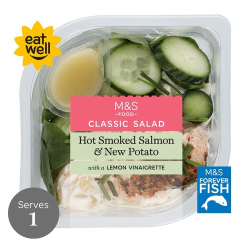 M&S Hot Smoked Salmon & New Potato Salad