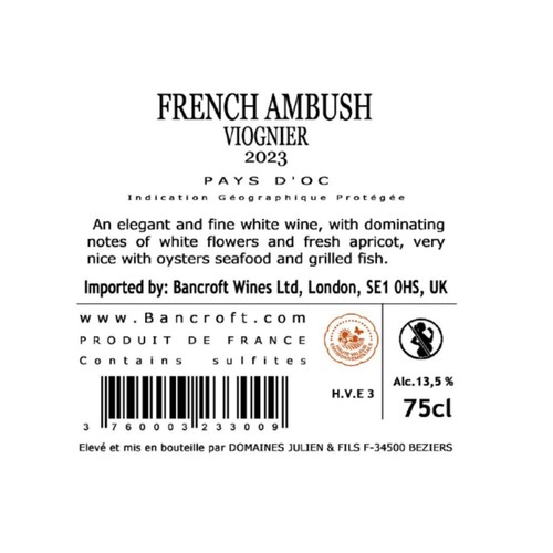French Ambush Viognier