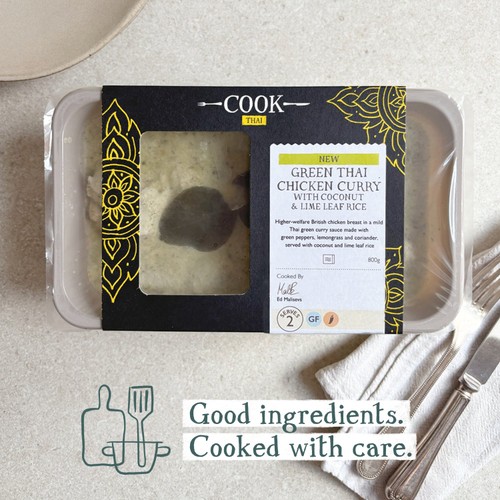 COOK Green Thai Chicken Curry with Coconut & Lime Leaf Rice for 2