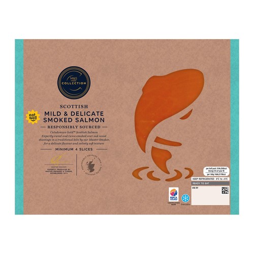 M&S Collection Scottish Mild & Delicate Smoked Salmon 