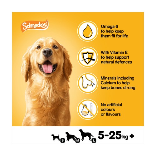Pedigree Schmackos Adult Dog Treats Poultry Mix 