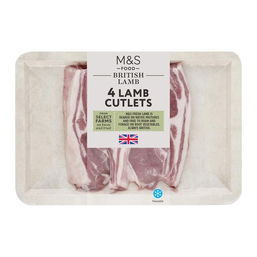 M&S 4 Lamb Cutlets