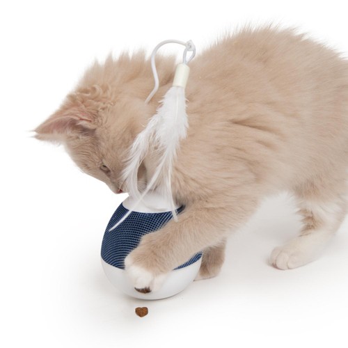 Catit Pixi Spinner Electronic Cat Toy White & Blue