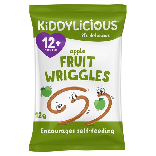 Kiddylicious Apple Wriggles Baby Snack 12+ Months