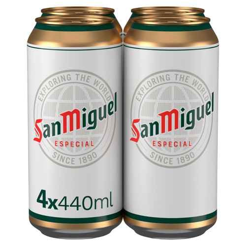 San Miguel Spanish Lager Beer Cans