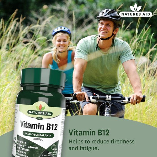 Natures Aid Vitamin B12 Supplement Tablets 1000ug 