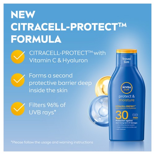 NIVEA SUN Protect & Moisture SPF 30 Sun Lotion Travel Size