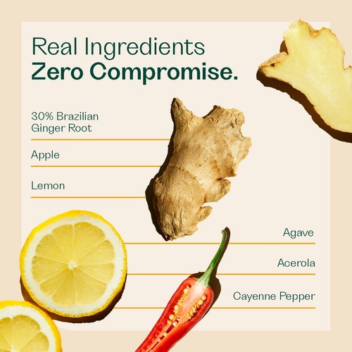 Rheal Superfoods Ginger Zing Immunity Shot