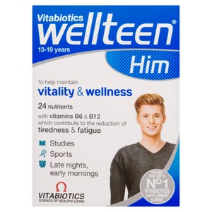 Vitabiotics Multivitamin Wellteen Him Vitality & Wellness Tablets 