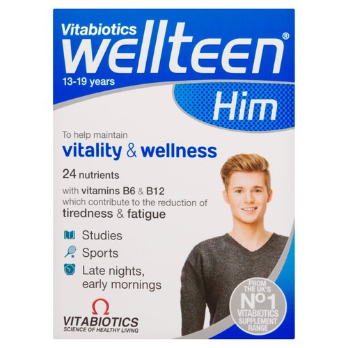 Vitabiotics Multivitamin Wellteen Him Vitality & Wellness Tablets 
