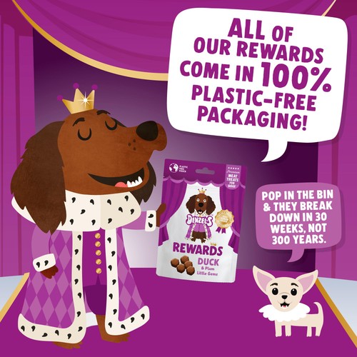 Denzel's Premium Rewards Duck & Plum Meat Dog Treats