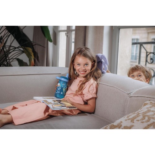 Sistema 3 Piece Bento Lunch Box and Water Bottle Set Blue
