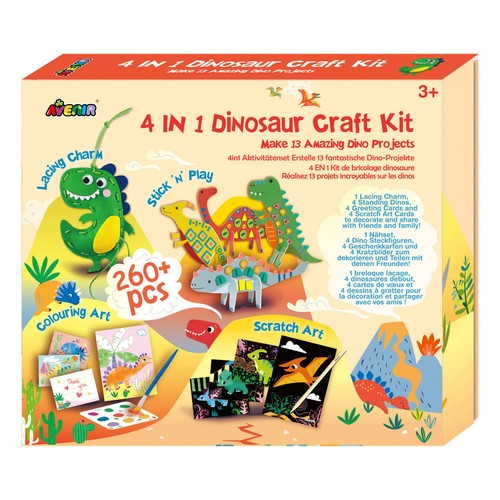 Avenir 4 in 1 Dinosaur Craft Kit