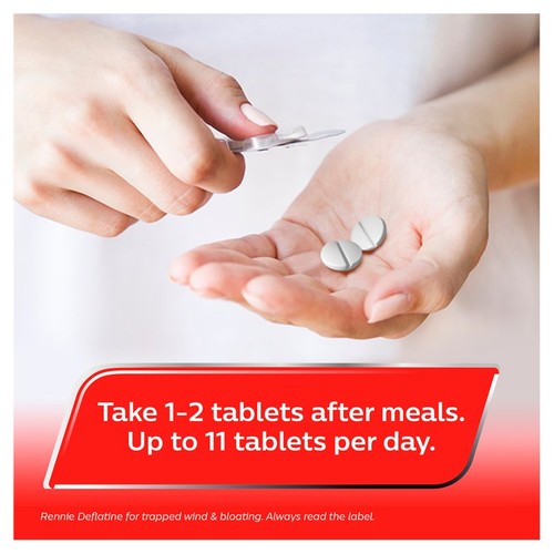 Rennie Deflatine Trapped Wind Relief Tablets
