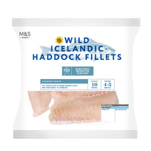 M&S Wild Icelandic 4 Haddock Fillets Frozen