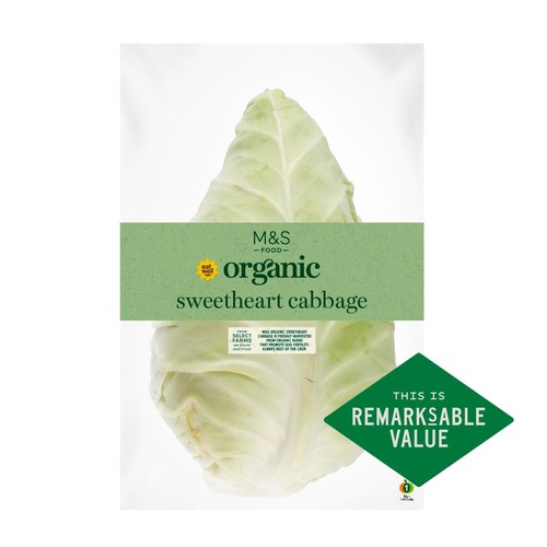 M&S Organic Sweet Heart Cabbage