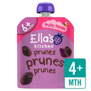 Ella's Kitchen Organic Prunes First Tastes Baby Food Weaning Pouch 4+ Months 70g