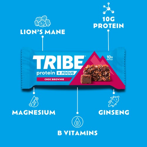 TRIBE Protein & Focus Choc Brownie 