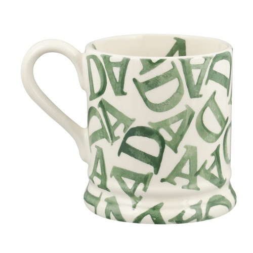 Emma Bridgewater D.A.D Green 1/2 Pint Mug