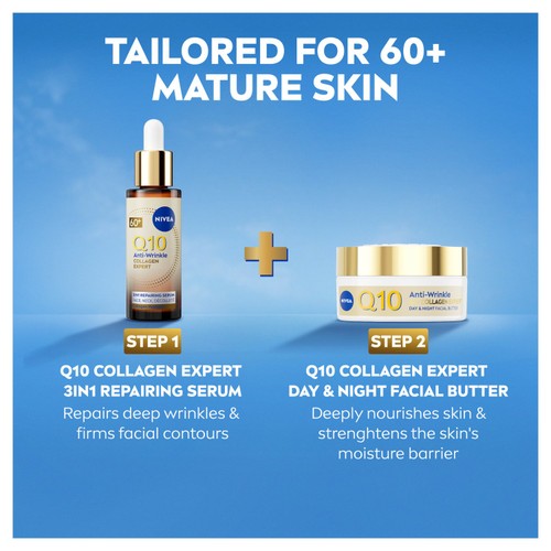 NIVEA Q10 60+ Collagen Expert 3in1 Repairing Serum