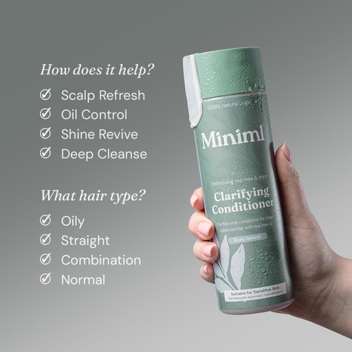 Miniml Clarifying Shampoo Refreshing Tea Tree & Mint