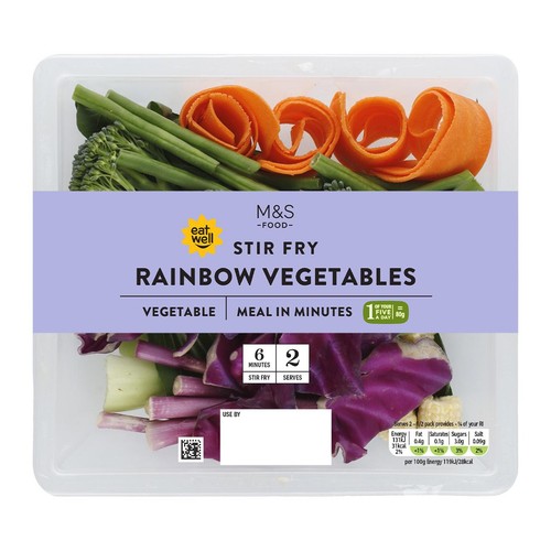 M&S Rainbow Mixed Vegetable Stir Fry